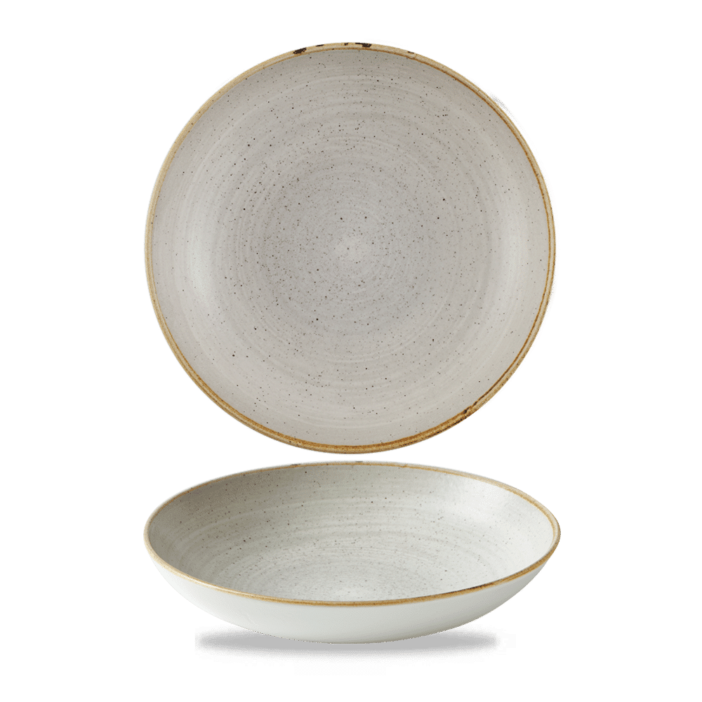 Stonecast Raw Grey  Coupe Bowl 7.25" Box 12