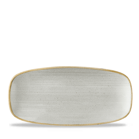 Stonecast Raw Grey Chefs Oblong Plate 10.6"X5" Box of 12 (3-5 Working Days Delivery)