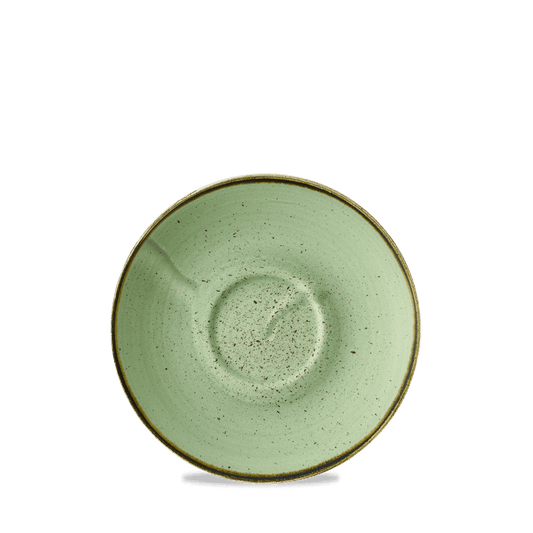 Stonecast Sage Green Cafe Cappuccino Saucer 6.25" Box of 12 (3-5 Working Days Delivery)