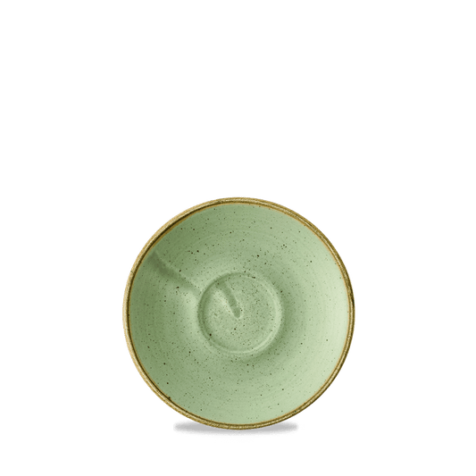 Stonecast Sage Green Cafe Espresso Saucer 4.5" Box of 12 (3-5 Working Days Delivery)