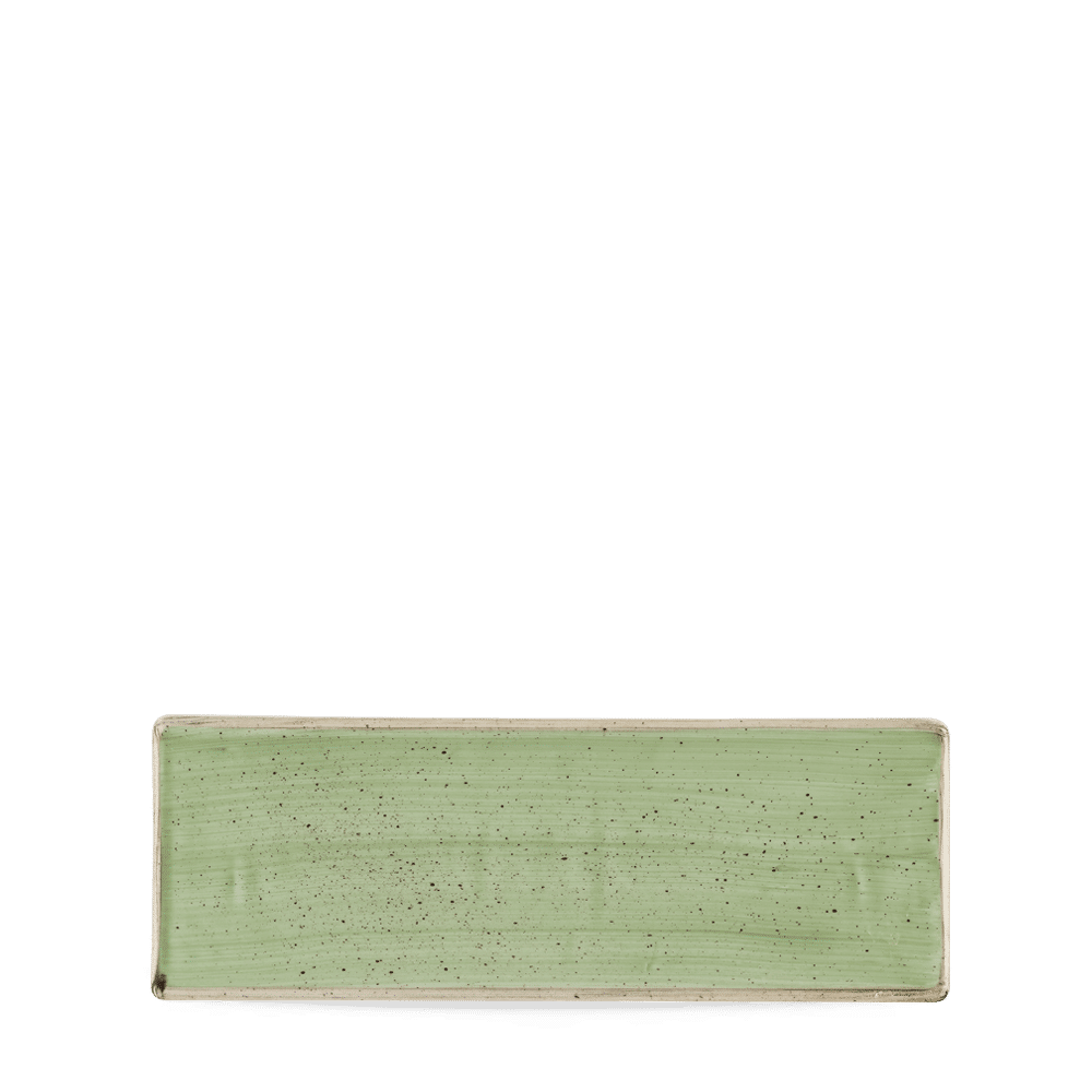 Stonecast Sage Green Oblong Plate 25X9Cm Box 6
