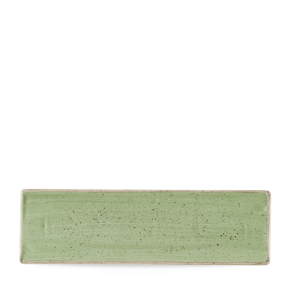 Stonecast Sage Green Oblong Plate 30X9Cm Box 6
