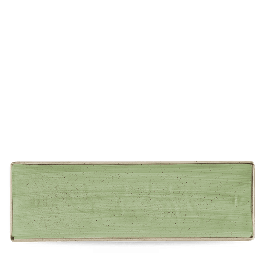Stonecast Sage Green Oblong Plate 33X11Cm Box of 6 (3-5 Working Days Delivery)