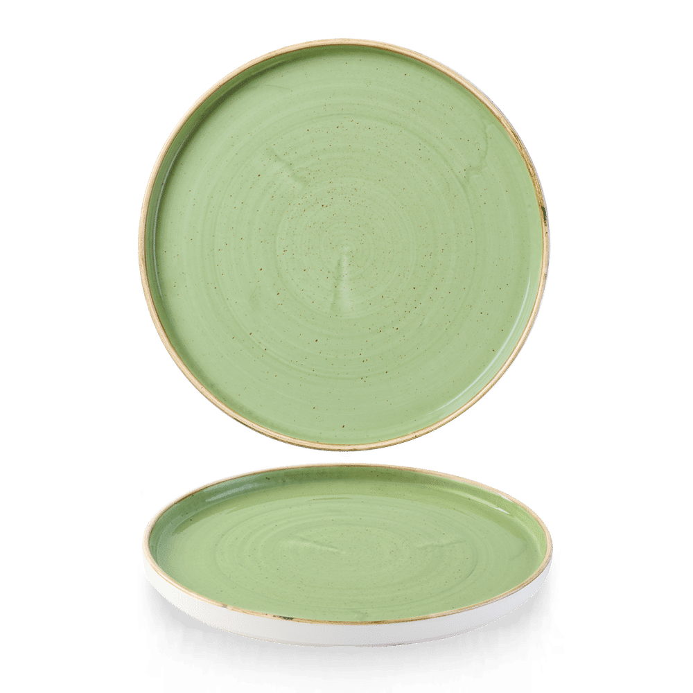 Stonecast Sage Green  Walled Plate 10 2/8" Box 6