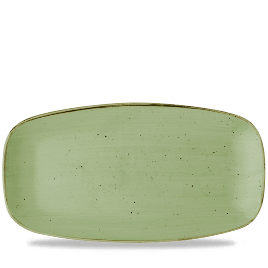 Stonecast Sage Green Chefs Oblong Plate 13 7/8X7 3/8" Box of 6 (3-5 Working Days Delivery)