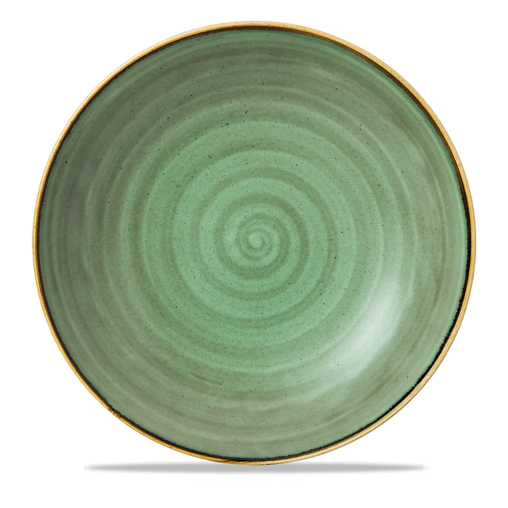 Stonecast Samphire Green Coupe Pasta Bowl 12" Box 6