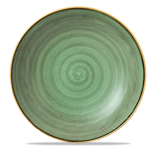 Stonecast Samphire Green Coupe Pasta Bowl 12" Box of 6 (3-5 Working Days Delivery)