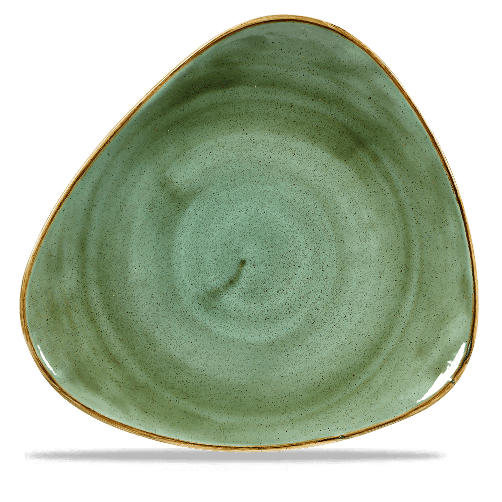 Stonecast Samphire Green Lotus Plate 12" Box 6