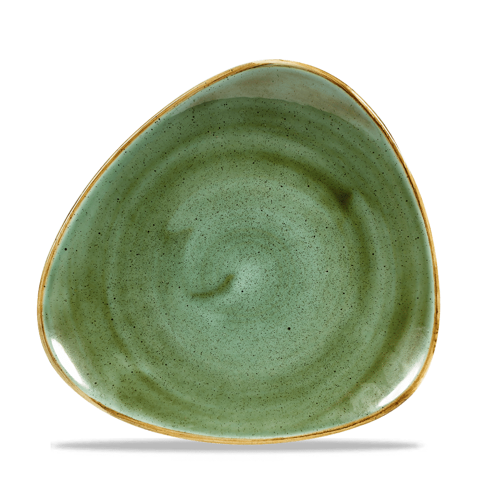 Stonecast Samphire Green Lotus Plate 8" Box 12