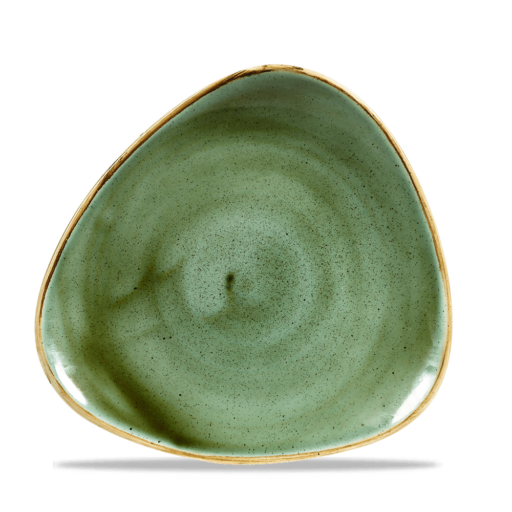 Stonecast Samphire Green Lotus Plate 9 5/8" Box 12