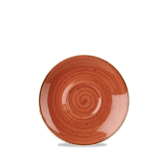 Stonecast Spiced Orange Cappuccino Saucer 15.6Cm Box of 12 (3-5 Working Days Delivery)