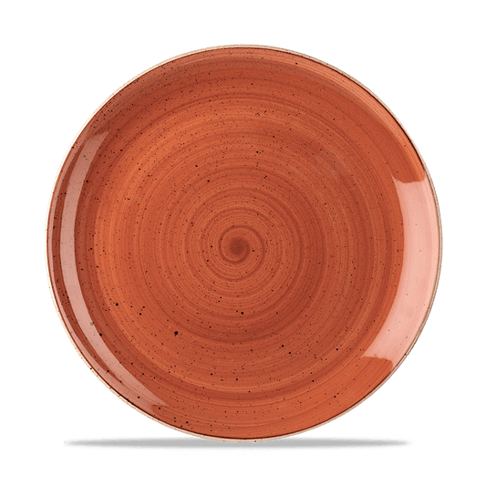 Stonecast Spiced Orange Evolve Coupe Plate 26Cm Box of 12 (3-5 Working Days Delivery)