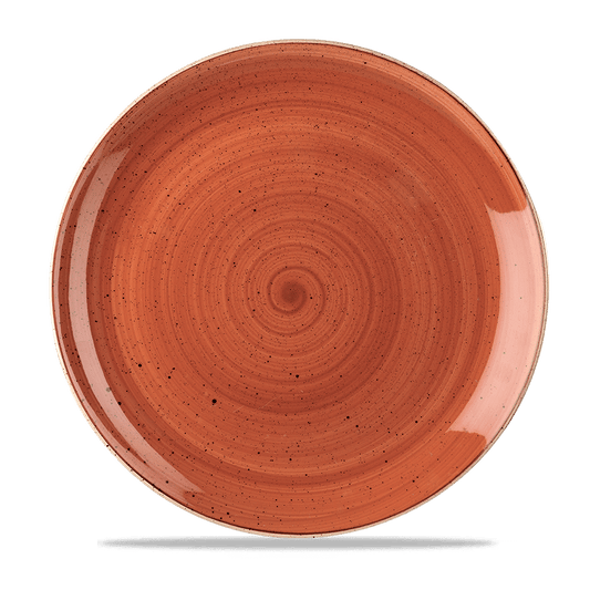 Stonecast Spiced Orange Evolve Coupe Plate 28.8Cm Box of 12 (3-5 Working Days Delivery)