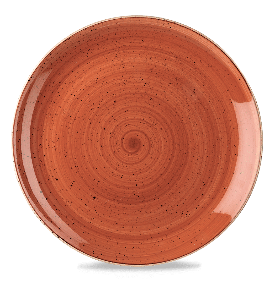 Stonecast Spiced Orange Coupe Evolve Plate  Box 6