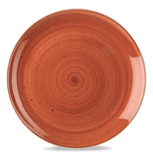 Stonecast Spiced Orange Coupe Evolve Plate Box of 6 (3-5 Working Days Delivery)
