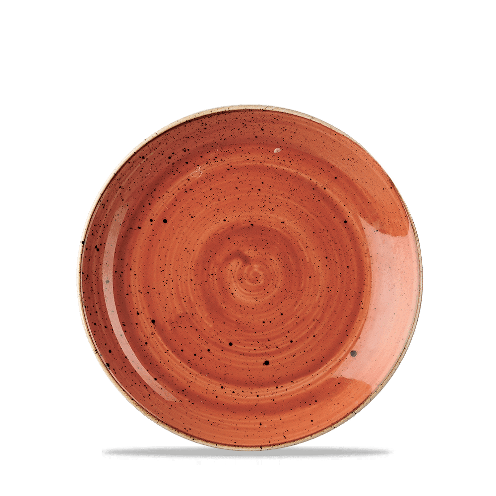 Stonecast Spiced Orange Evolve Coupe Plate 16.5Cm Box 12