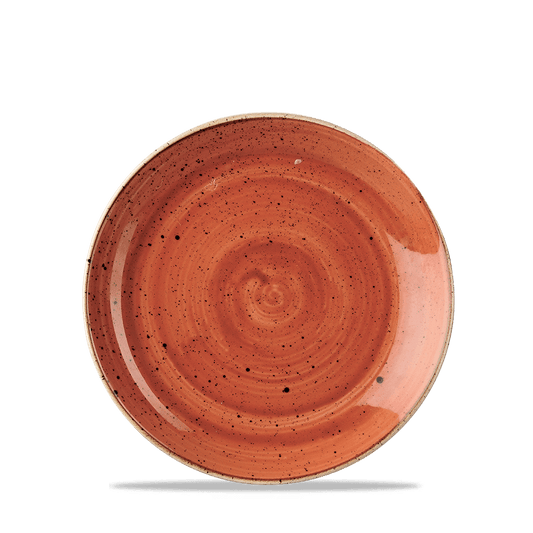 Stonecast Spiced Orange Evolve Coupe Plate 16.5Cm Box of 12 (3-5 Working Days Delivery)