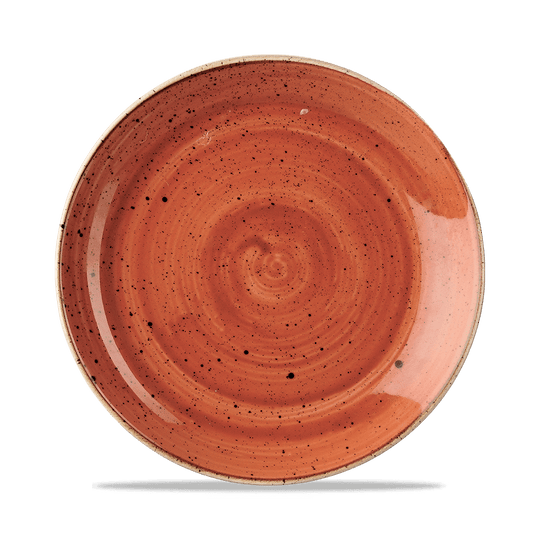 Stonecast Spiced Orange Evolve Coupe Plate 21.7Cm Box of 12 (3-5 Working Days Delivery)