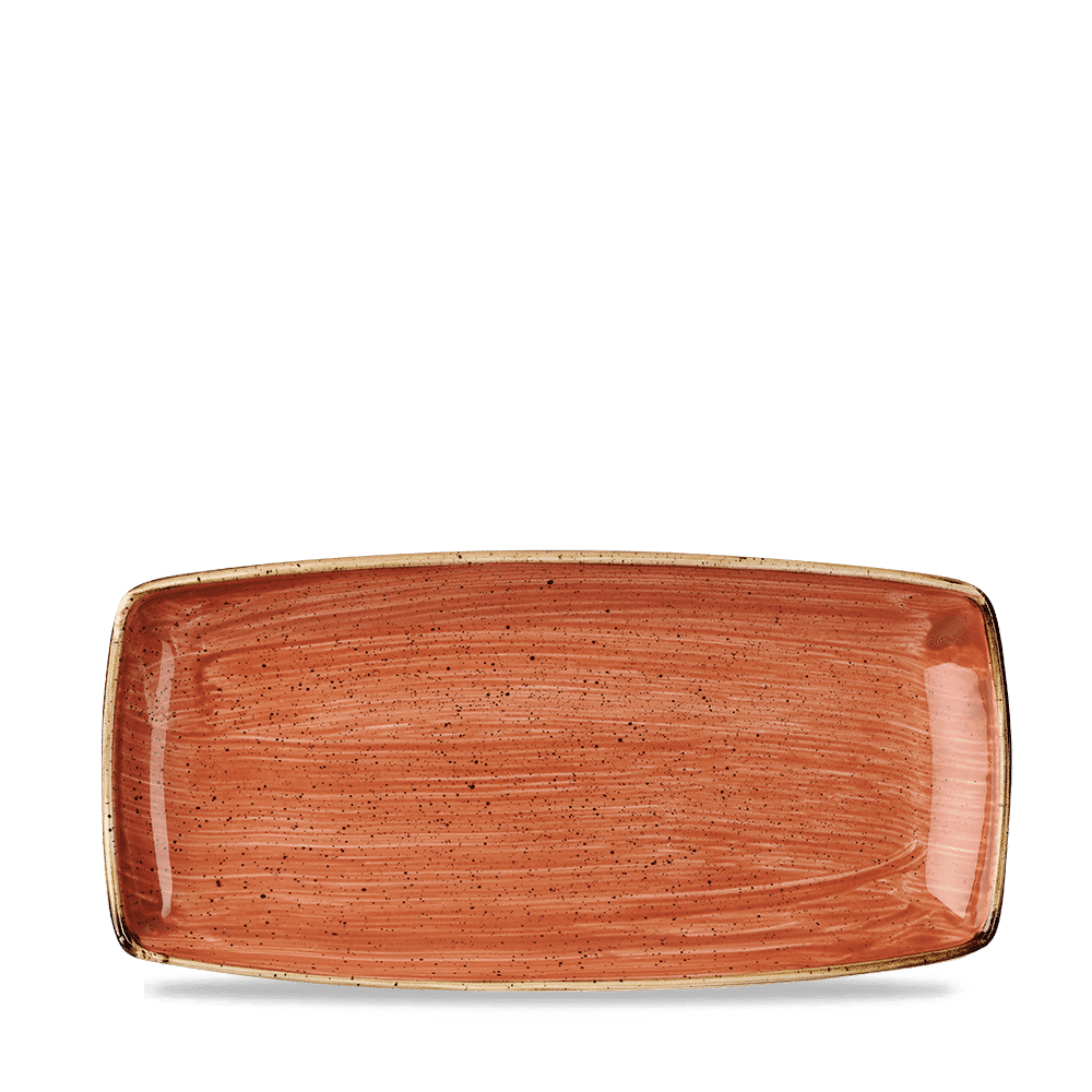 Stonecast Spiced Orange  Oblong Plate 29.5Cm Box 12