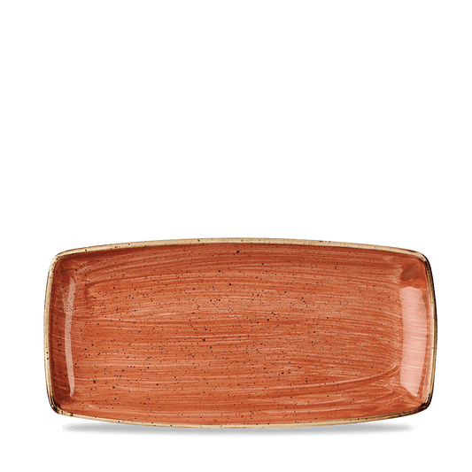 Stonecast Spiced Orange Oblong Plate 29.5Cm Box of 12 (3-5 Working Days Delivery)