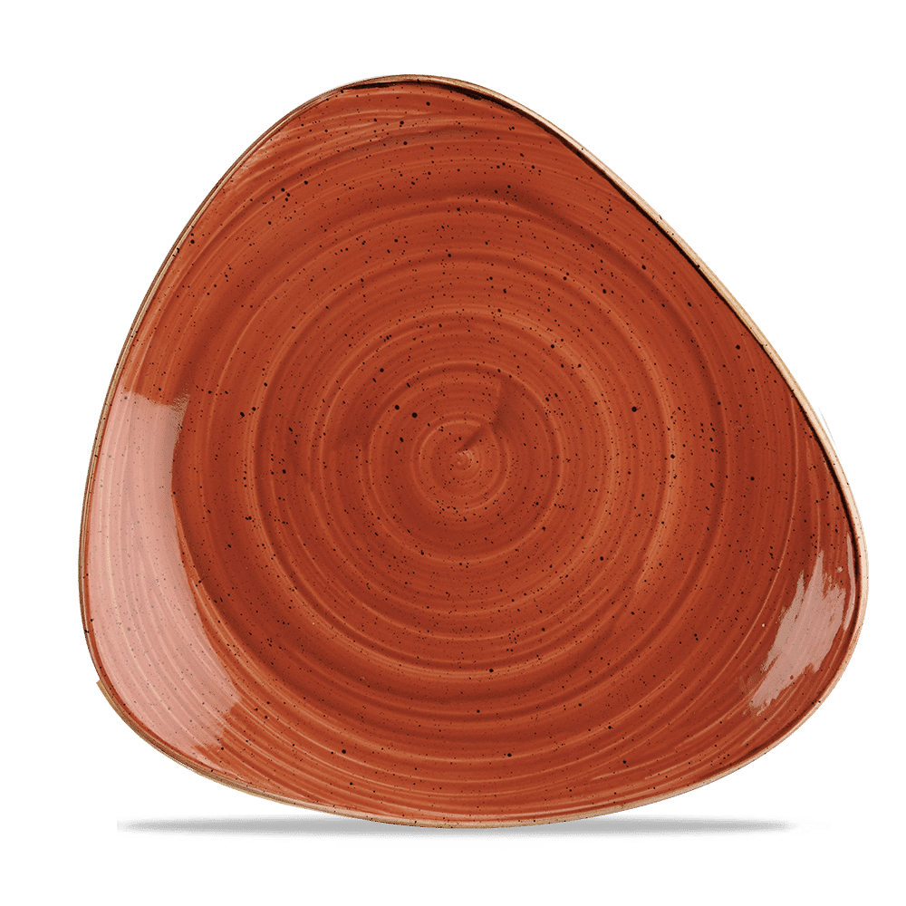 Stonecast Spiced Orange Lotus Plate  Box 12