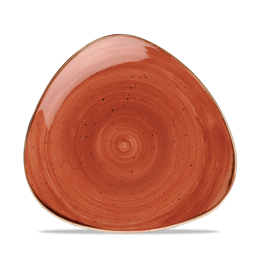 Stonecast Spiced Orange Lotus Plate  Box 12