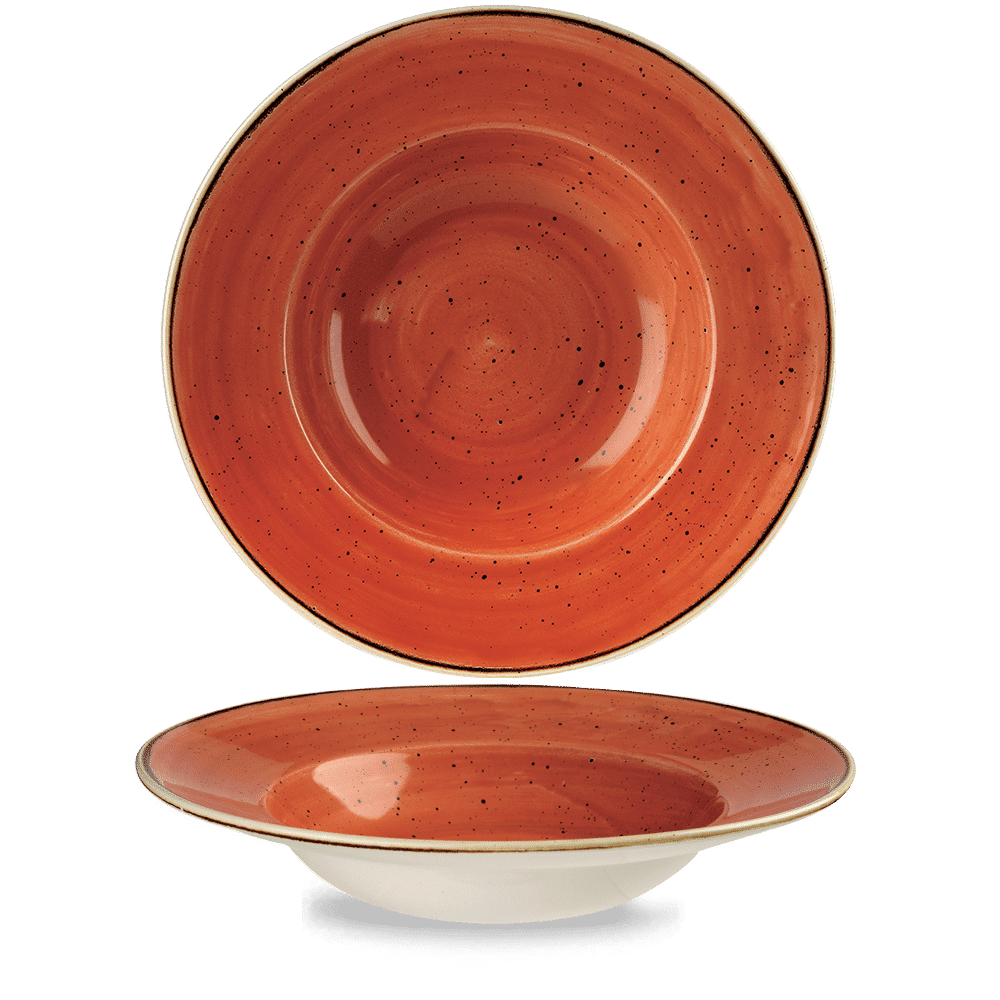 Stonecast Spiced Orange Profile Wide Rim Bowl Large 27.69Cm Box 12