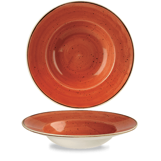 Stonecast Spiced Orange Profile Wide Rim Bowl Large 27.69Cm Box of 12 (3-5 Working Days Delivery)