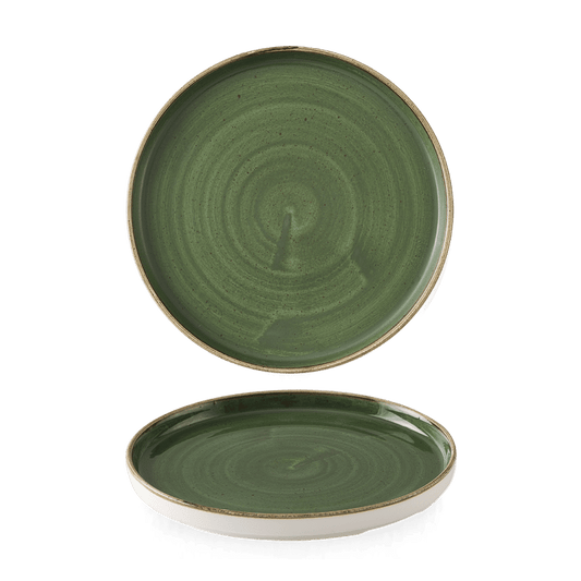 Stonecast Sorrel Green Walled Plate 8.25" Box of 6 (3-5 Working Days Delivery)