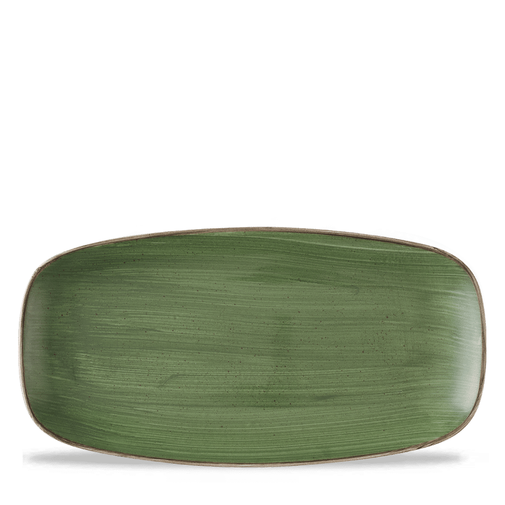 Stonecast Sorrel Green  Chefs Oblong Plate 11 3/4X6" Box 12