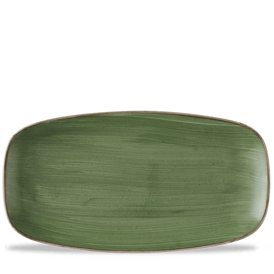 Stonecast Sorrel Green Chefs Oblong Plate 13 7/8X7 3/8" Box of 6 (3-5 Working Days Delivery)
