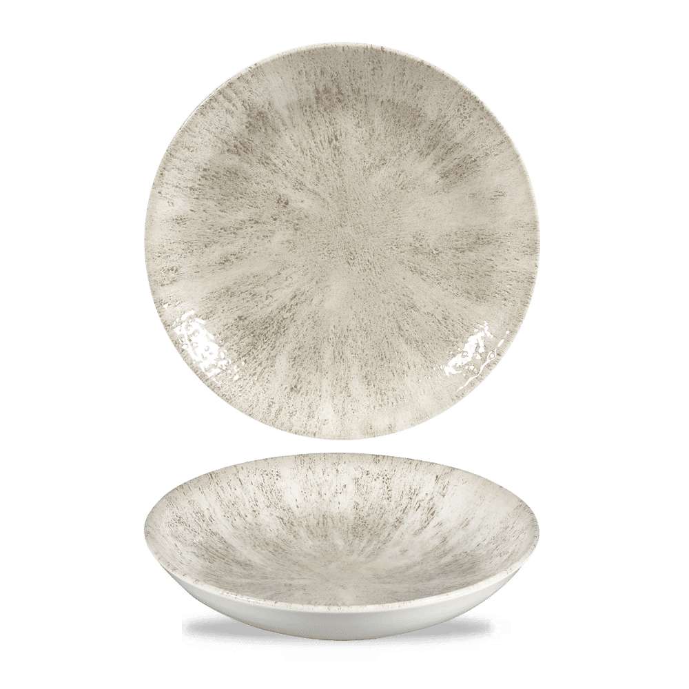 Stone Agate Grey Evolve Coupe Bowl 7.25" Box 12