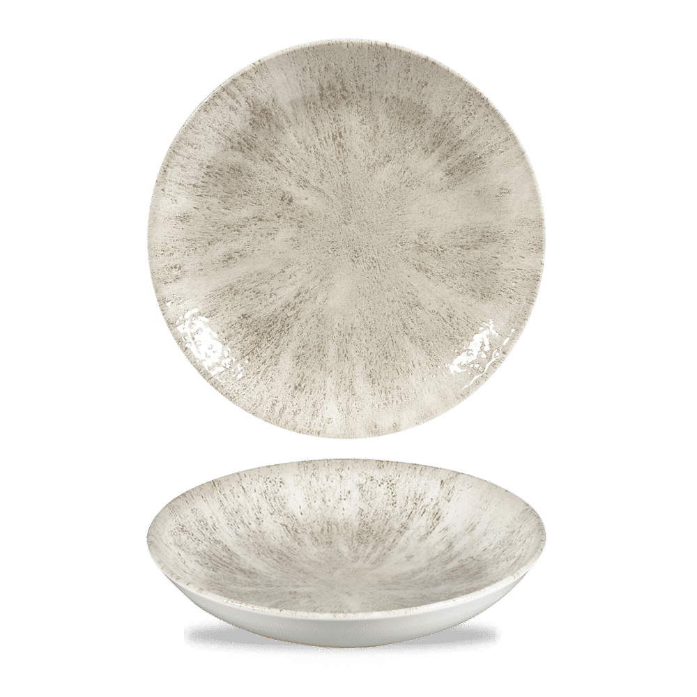 Stone Agate Grey Evolve Coupe Bowl 9.75" Box 12