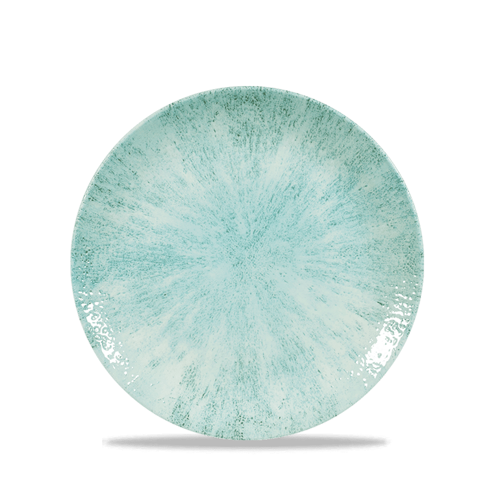 Stone Aquamarine Evolve Coupe Plate 6.5" Box 12
