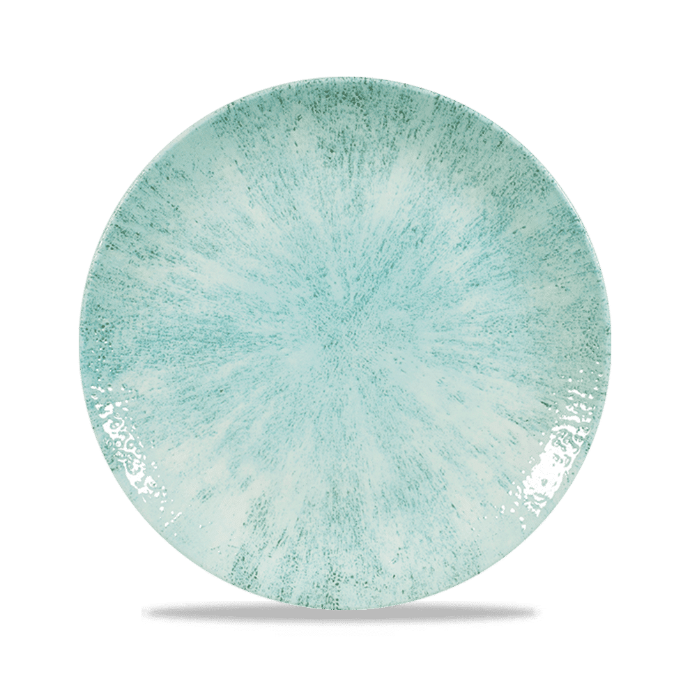 Stone Aquamarine Evolve Coupe Plate 8.67" Box 12
