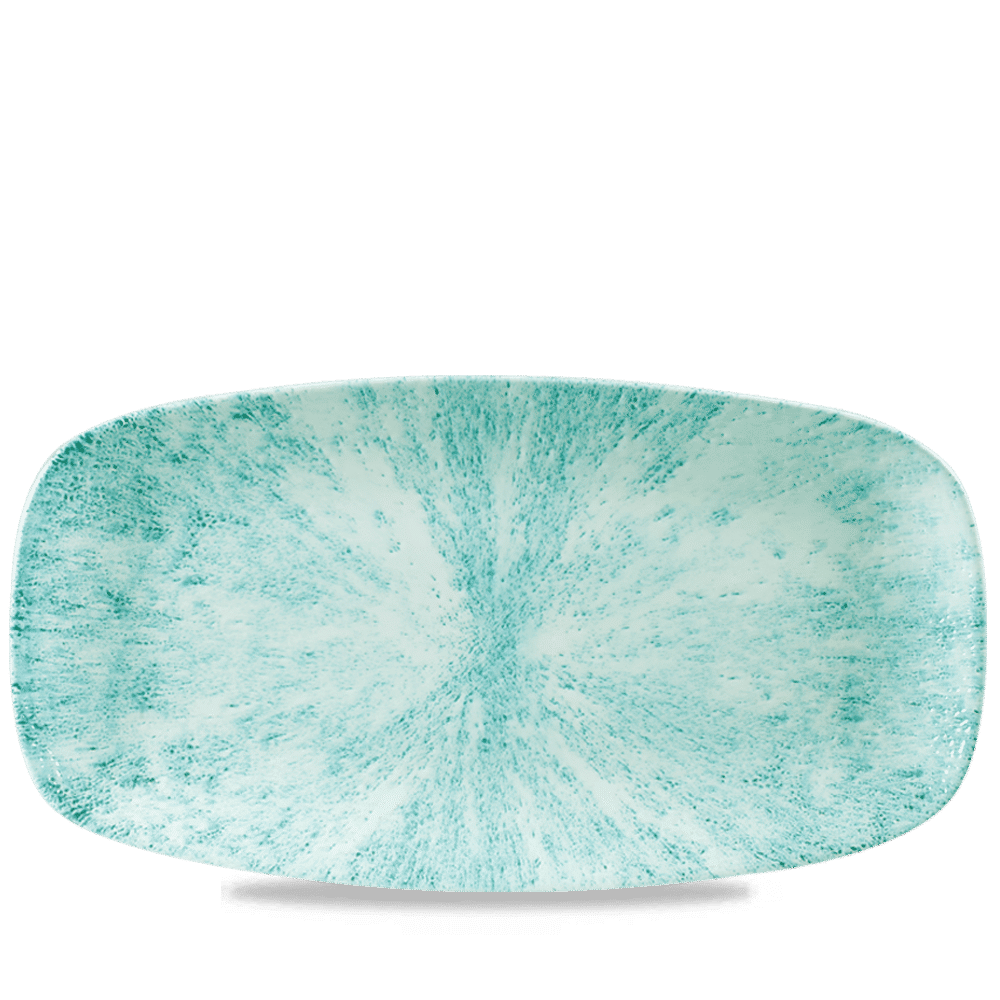 Stone Aquamarine  Chefs Oblong Plate 13 7/8X7 3/8" Box 6