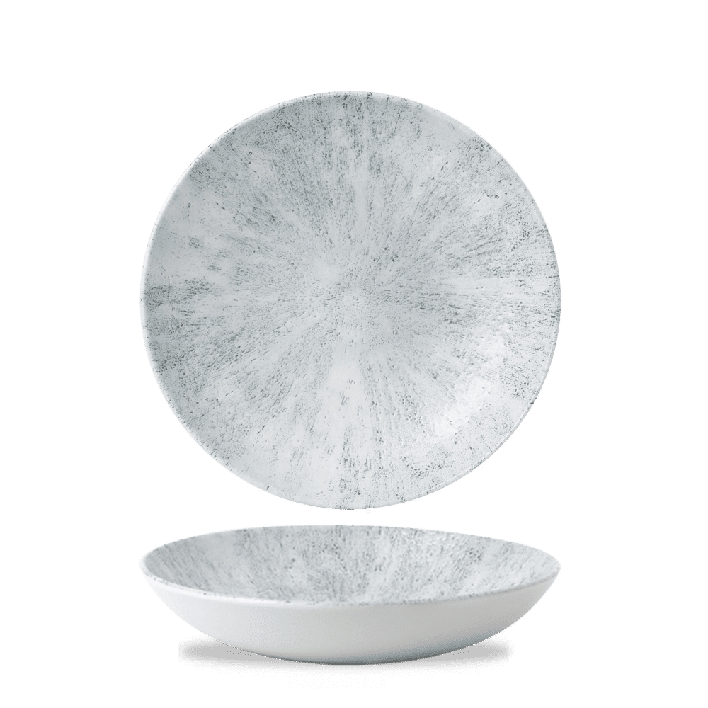 Stone Pearl Grey Evolve Coupe Bowl 9.75" Box 12