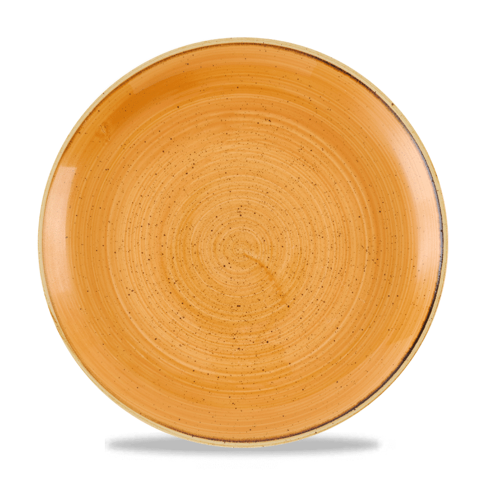 Stonecast Tangerine Evolve Coupe Plate 11.25" Box 12