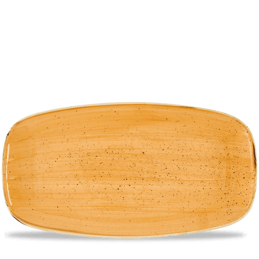 Stonecast Tangerine Chefs Oblong Plate 13 7/8X7 3/8" Box of 6 (3-5 Working Days Delivery)