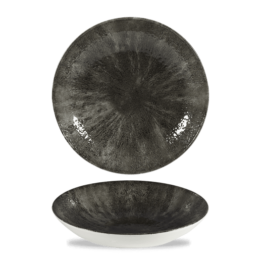 Stone Quartz Black Evolve Coupe Bowl 9.75" Box of 12 (3-5 Working Days Delivery)