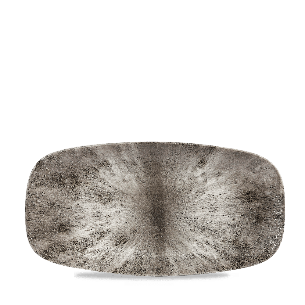 Stone Quartz Black  Chefs Oblong Plate 11 3/4X6" Box 12