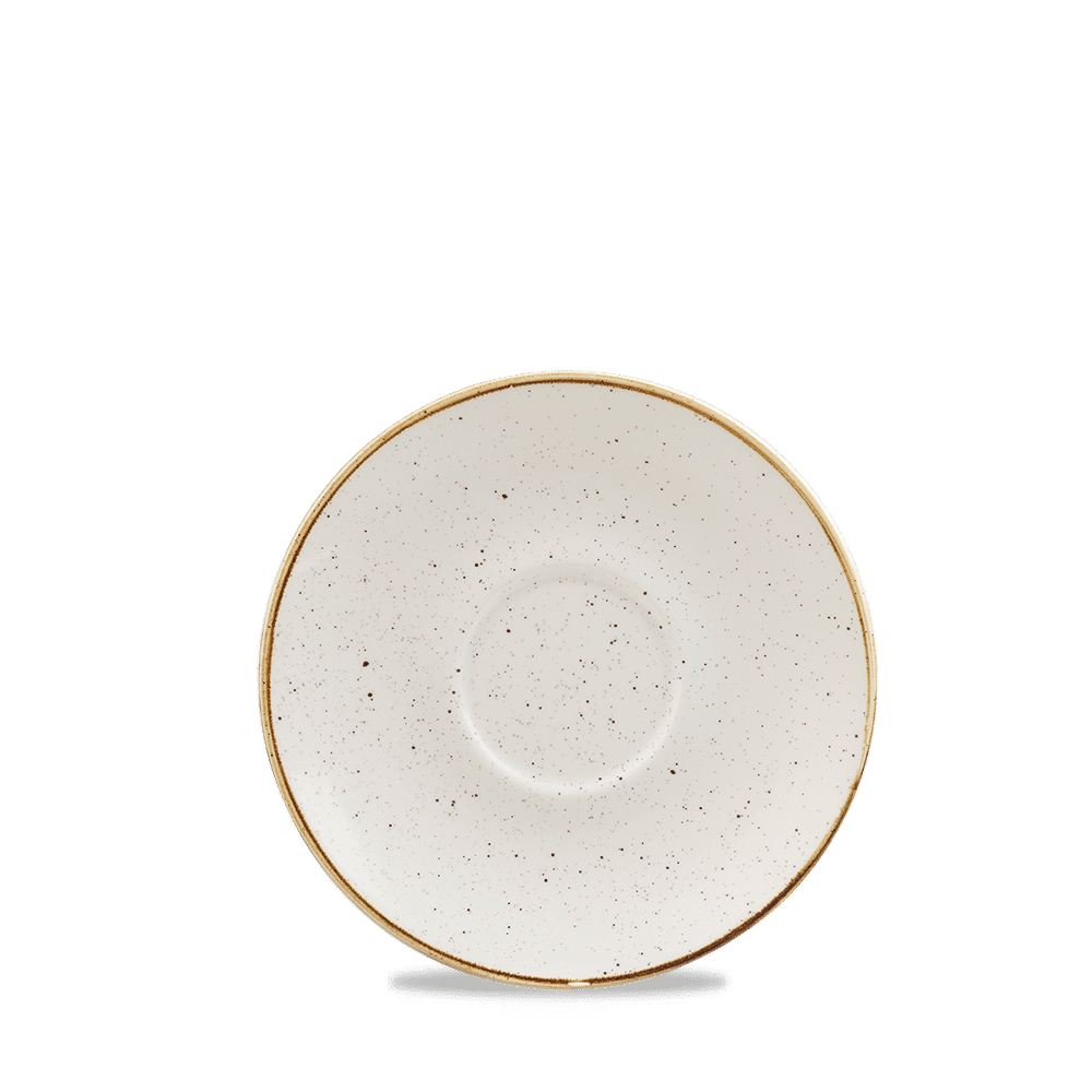 Stonecast Barley White  Cappuccino Saucer 15.6Cm Box 12