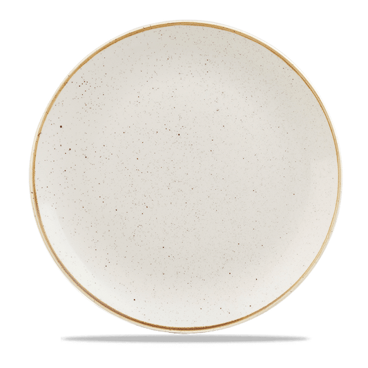 Stonecast Barley White Evolve Coupe Plate 28.8Cm Box of 12 (3-5 Working Days Delivery)