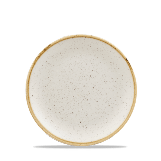 Stonecast Barley White Evolve Coupe Plate 16.5Cm Box of 12 (3-5 Working Days Delivery)