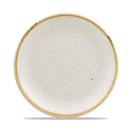 Stonecast Barley White Evolve Coupe Plate 21.7Cm Box of 12 (3-5 Working Days Delivery)