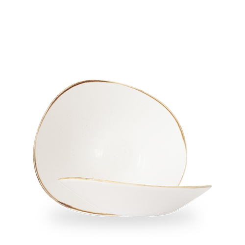 STONECAST BARLEY WHITE OPAL ORGANIC BOWL 25CM BOX 12