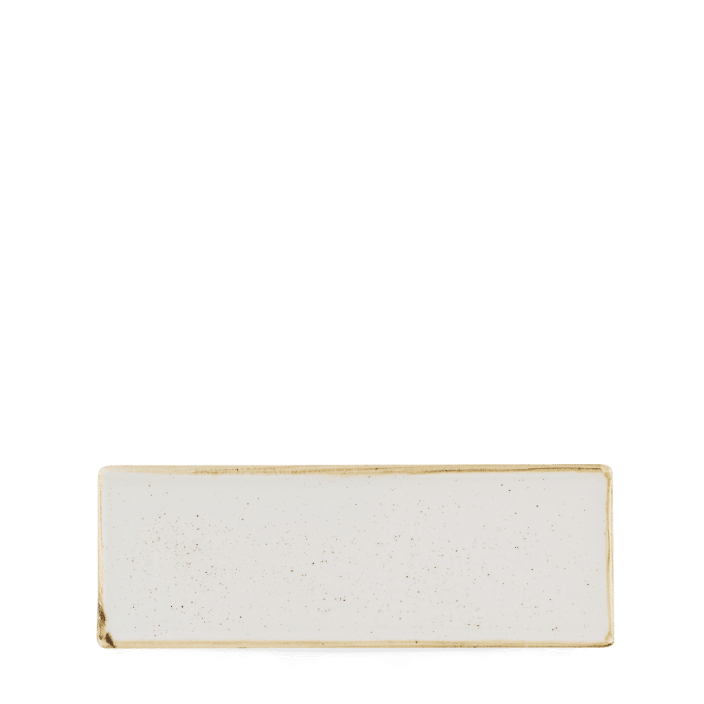 Stonecast Barley White Oblong Plate 25X9Cm Box 6