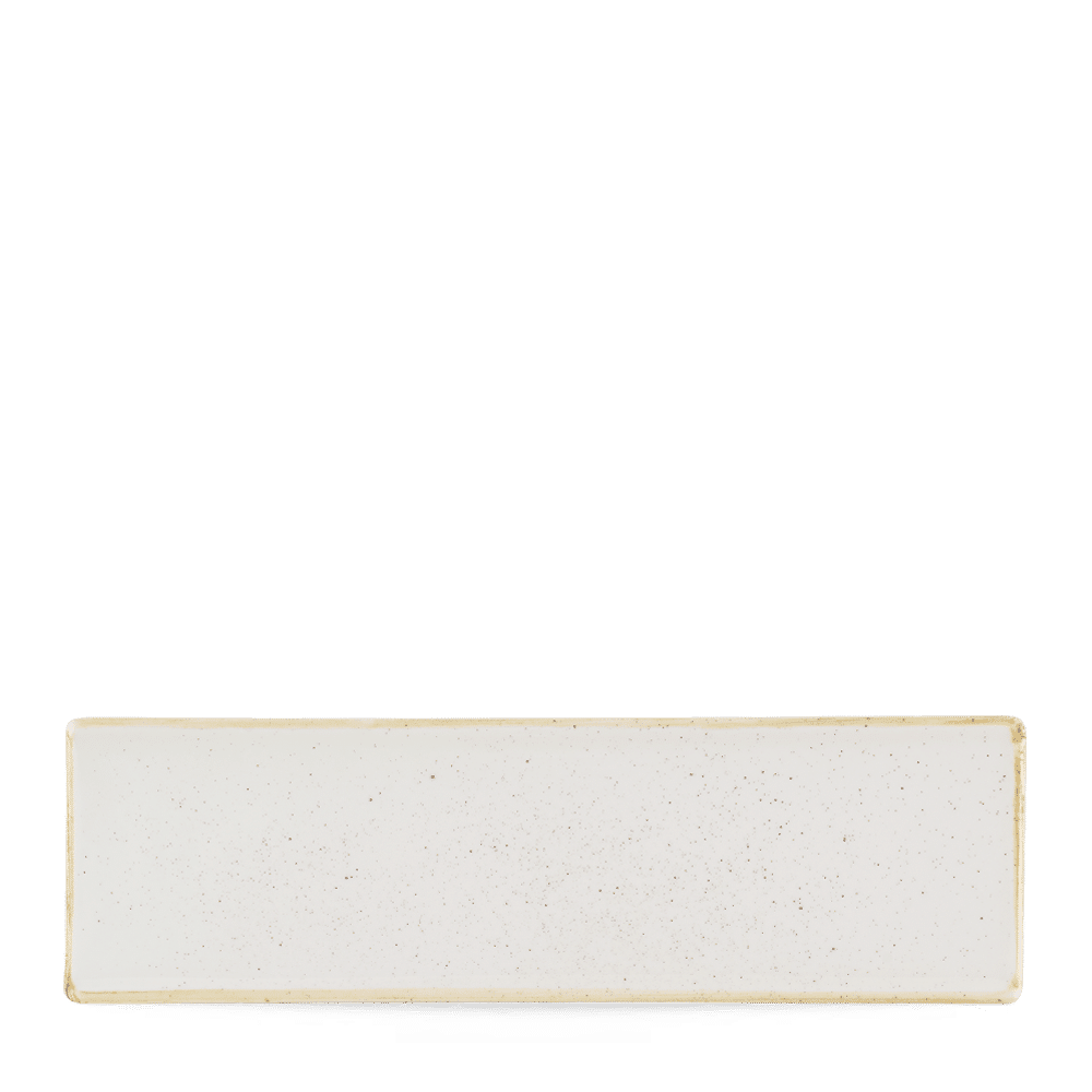 Stonecast Barley White Oblong Plate 30X9Cm Box 6