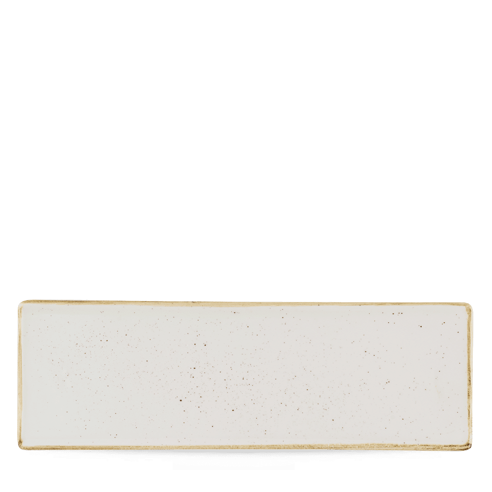 Stonecast Barley White Oblong Plate 33X11Cm Box 6
