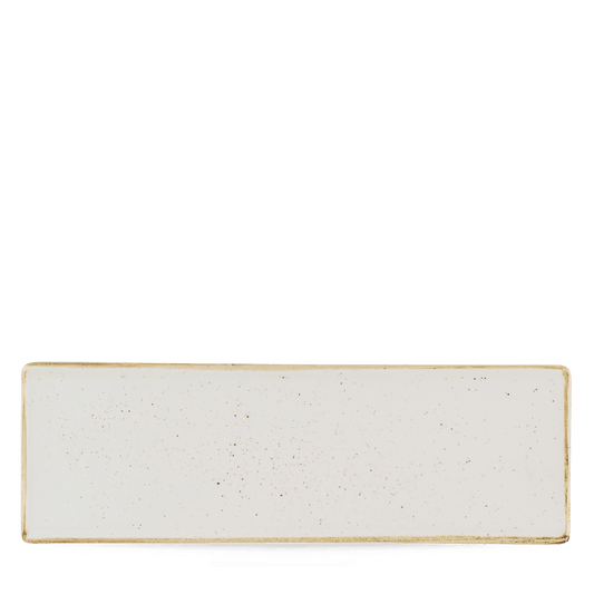 Stonecast Barley White Oblong Plate 33X11Cm Box of 6 (3-5 Working Days Delivery)